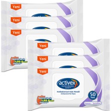 Activex Antibakteriyel Islak Mendil Hassas 6'lı Islak Mendil 300 Yaprak