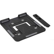 Laptop Macbook Stand Telefon Standlı Ayarlanabilir Kademeli Stand Siyah