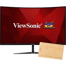 Viewsonic VX3219-PC-MHD 32" 240Hz 1ms (HDMI+DP) Freesync Curved Full HD LED Monitör + Woodpad 10 Grafik Tablet