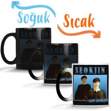Baskı Dükkanı Kim Seokjin Vintage Bts Sihirli Kupa Bardak Porselen