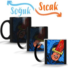 Baskı Dükkanı X Men Vintage Cyclops Sihirli Kupa Bardak Porselen