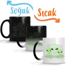 Baskı Dükkanı Allergic To Humans Sihirli Kupa Bardak Porselen