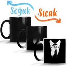 Baskı Dükkanı Suit Sihirli Kupa Bardak Porselen