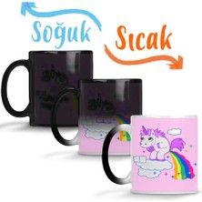Baskı Dükkanı Unicorn 01 Sihirli Kupa Bardak Porselen