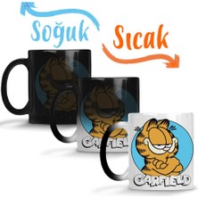 Baskı Dükkanı Garfield Sihirli Kupa Bardak Porselen