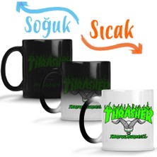 Baskı Dükkanı Green Thrasher Logo Sihirli Kupa Bardak Porselen