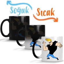 Baskı Dükkanı Johnny Bravo 01 Sihirli Kupa Bardak Porselen