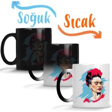 Baskı Dükkanı Frida Kahlo 03 Sihirli Kupa Bardak Porselen