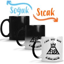 Baskı Dükkanı Fall Out Boy Sihirli Kupa Bardak Porselen