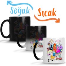 Baskı Dükkanı Adventure Time Marceline Jack Finn Cartoon Network Buz Kralı Sihirli Kupa Bardak Porselen