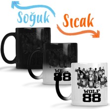 Baskı Dükkanı Exo Wolf 88 Sihirli Kupa Bardak Porselen