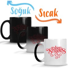 Baskı Dükkanı Dire Straits Queen Fleetwood Mac Eagles LED Zeppelin Eric Clapton Sihirli Kupa Bardak Porselen