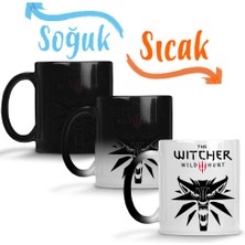 Baskı Dükkanı Geralt Witcher 3 Wild Hunt Sihirli Kupa Bardak Porselen