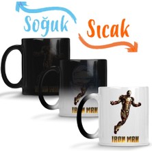 Baskı Dükkanı Ironman Flying Sihirli Kupa Bardak Porselen