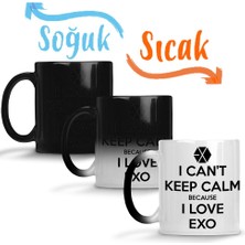 Baskı Dükkanı Exo I Cant Keep Calm Sihirli Kupa Bardak Porselen