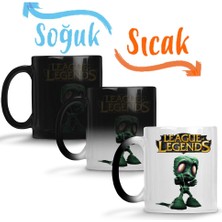 Baskı Dükkanı League Of Legends Sihirli Kupa Bardak Porselen