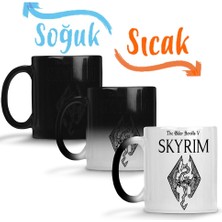 Baskı Dükkanı Skyrim Dragon Sihirli Kupa Bardak Porselen
