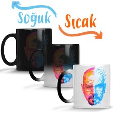 Baskı Dükkanı Walter White And Heisenberg Sihirli Kupa Bardak Porselen