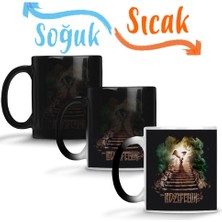 Baskı Dükkanı LED Zeppelin Sihirli Kupa Bardak Porselen