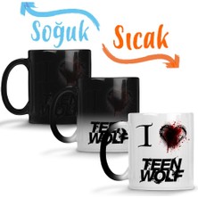 Baskı Dükkanı Teen Wolf Sihirli Kupa Bardak Porselen