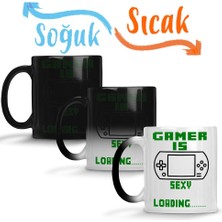 Baskı Dükkanı Gamer Is Sexy Sihirli Kupa Bardak Porselen