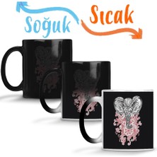 Baskı Dükkanı Elefante 2 Sihirli Kupa Bardak Porselen