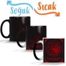 Baskı Dükkanı Targaryen House 2 Sihirli Kupa Bardak Porselen