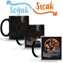 Baskı Dükkanı Mortal Kombat Kano Game Sihirli Kupa Bardak Porselen