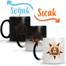 Baskı Dükkanı Beagle Pug Köpek Sihirli Kupa Bardak Porselen