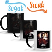 Baskı Dükkanı Captain Malcolm Reynolds Firefly Sihirli Kupa Bardak Porselen