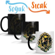 Baskı Dükkanı Pokemon Umbreon Sihirli Kupa Bardak Porselen