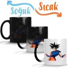 Baskı Dükkanı Goku Dragon Ball Super Sihirli Kupa Bardak Porselen
