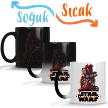 Baskı Dükkanı Star Wars Episodio The Last Jedi Sihirli Kupa Bardak Porselen