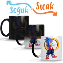 Baskı Dükkanı Sonic Young Sihirli Kupa Bardak Porselen