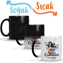Baskı Dükkanı Cuphead Don't Dealwith The Devil Sihirli Kupa Bardak Porselen