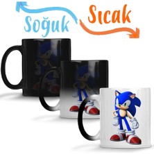 Baskı Dükkanı Sonic Sihirli Kupa Bardak Porselen