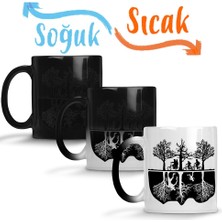 Baskı Dükkanı Stranger Things Bisiklet Sihirli Kupa Bardak Porselen