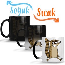 Baskı Dükkanı Regular Show Rigby 02 Sihirli Kupa Bardak Porselen