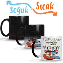 Baskı Dükkanı Cuphead Two Sihirli Kupa Bardak Porselen
