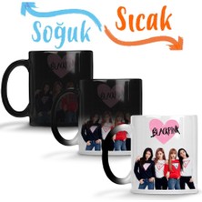 Baskı Dükkanı Blackpink Sihirli Kupa Bardak Porselen