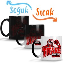 Baskı Dükkanı Attack On Titan Go Tıtans Sihirli Kupa Bardak Porselen