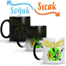 Baskı Dükkanı Rick Morty Batman Sihirli Kupa Bardak Porselen