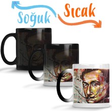 Baskı Dükkanı Salvador Dali Sihirli Kupa Bardak Porselen