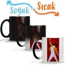 Baskı Dükkanı Freddie Mercury 14 Sihirli Kupa Bardak Porselen