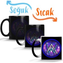 Baskı Dükkanı Alan Walker Dj Trap Edm Music Müzik Sihirli Kupa Bardak Porselen