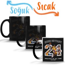 Baskı Dükkanı Kobe Bryant Greatest Of All Time Sihirli Kupa Bardak Porselen