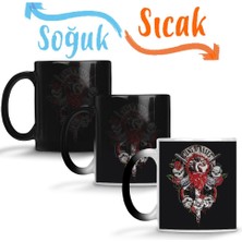 Baskı Dükkanı Gunsn Roses Sihirli Kupa Bardak Porselen