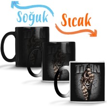 Baskı Dükkanı Attack On Titan Split Titan Sihirli Kupa Bardak Porselen