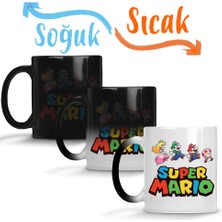 Baskı Dükkanı Super Mario Sihirli Kupa Bardak Porselen