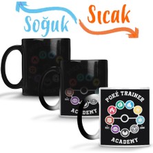 Baskı Dükkanı Pokemon Trainer Academy Sihirli Kupa Bardak Porselen